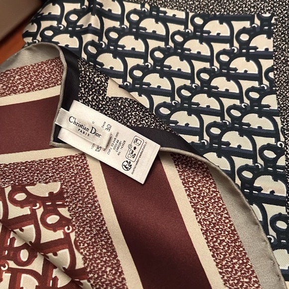 Dior handkerchief double sided made in Italy - Picture 2 of 5